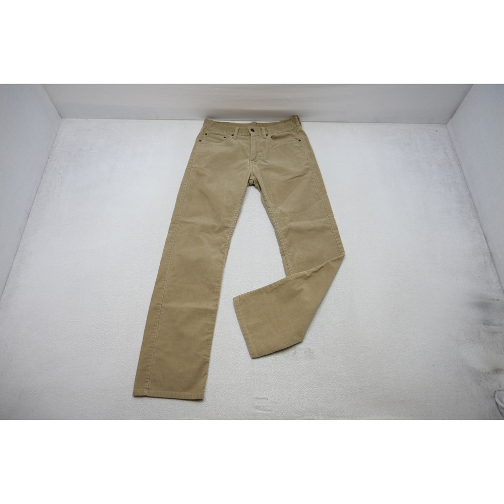 Levi's 505 Corduroy Five Pocket Stretch Pants Mens 32x32 Tan Excellent